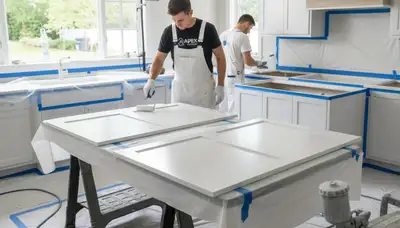Professional cabinet painting in Virginia Beach VA with durable coastal finish by expert house painters