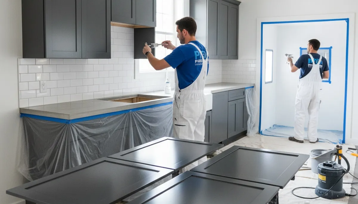 Professional cabinet painting in Virginia Beach, VA for durable, coastal-ready kitchen finishes