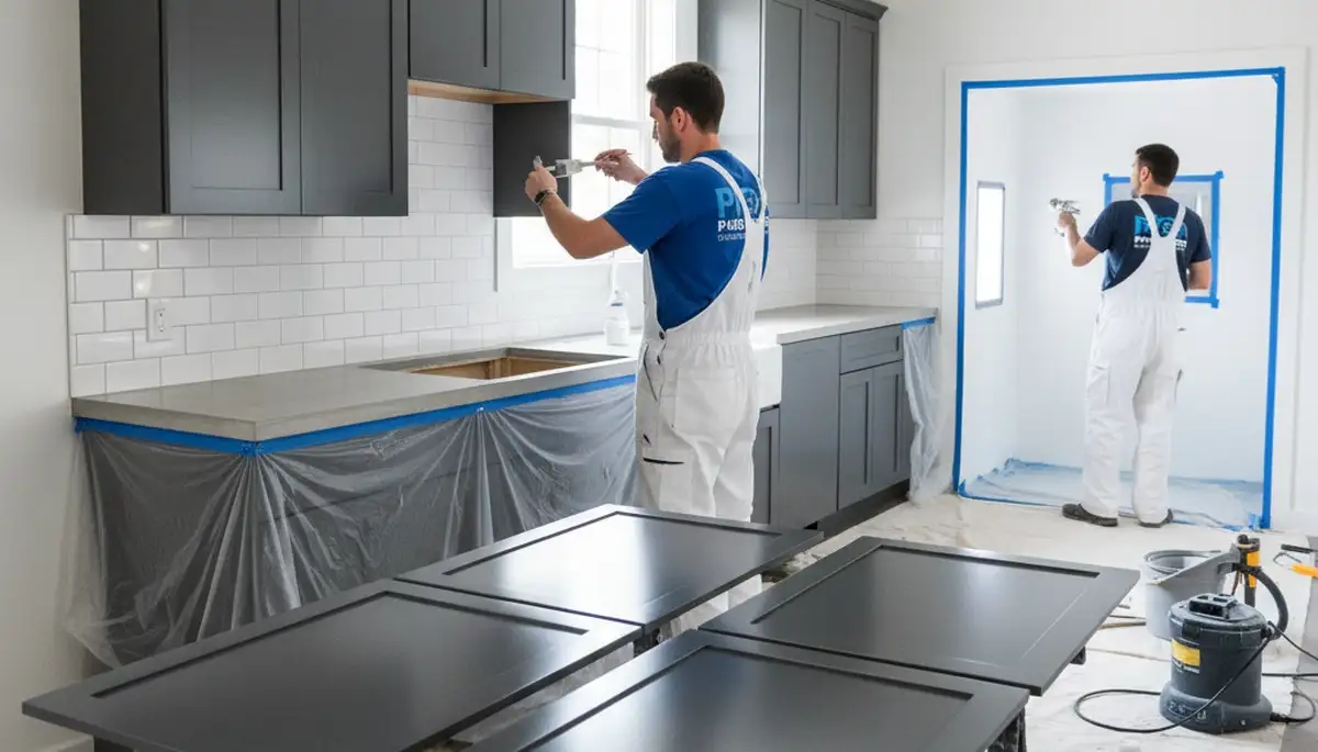 Professional cabinet painting in Virginia Beach, VA for durable, coastal-ready kitchen finishes