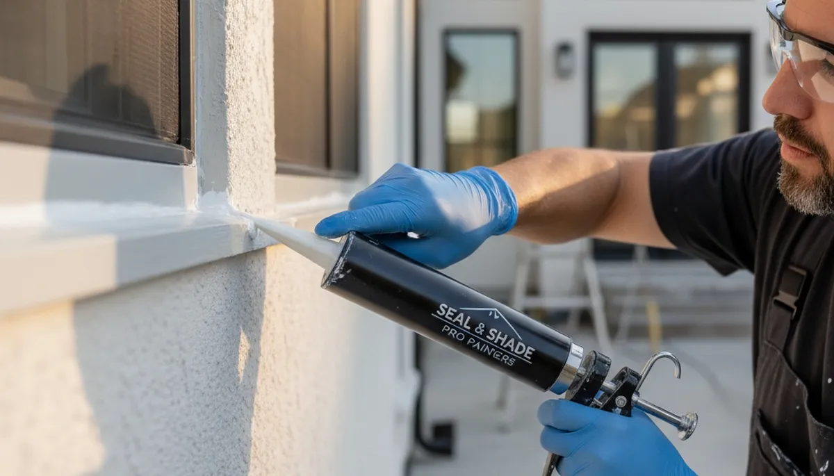 Professional caulking and sealing on coastal home exterior in Virginia Beach, VA