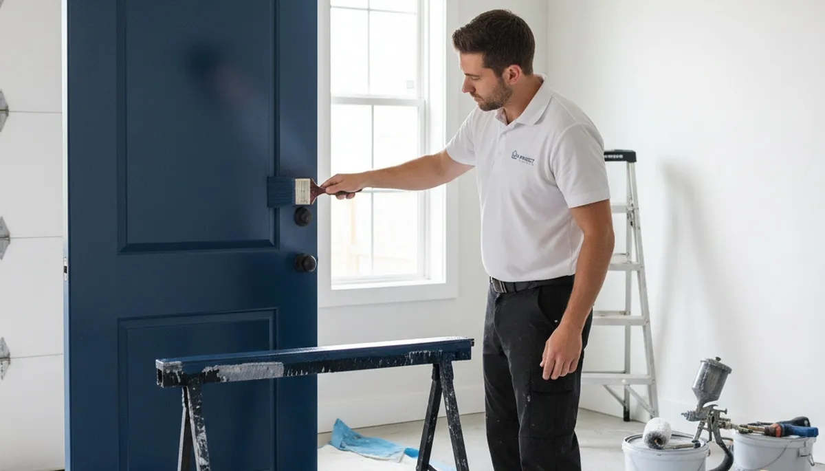 Professional door painting and refinishing in Virginia Beach, VA by expert house painters