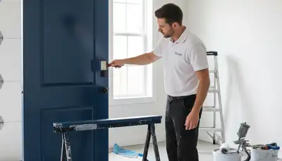 Professional door painting and refinishing in Virginia Beach, VA by expert house painters