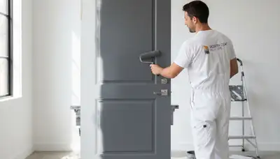 Professional door painting and refinishing by house painters in Virginia Beach, VA