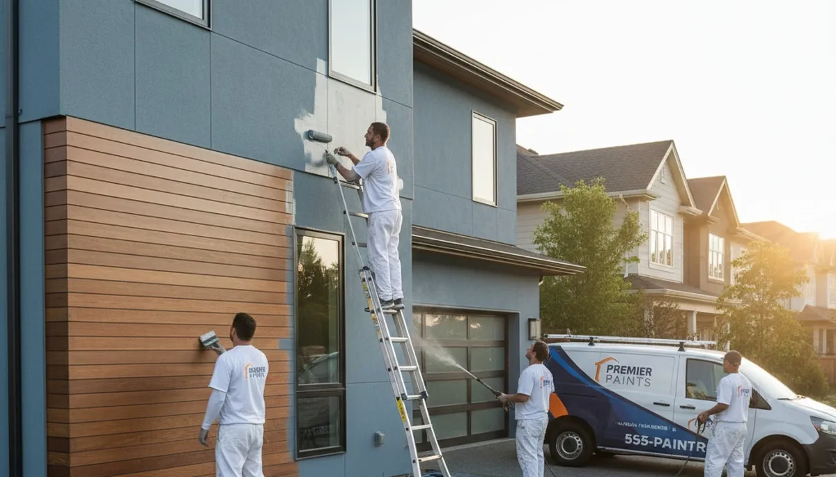 Professional exterior house painting in Virginia Beach VA by Coastal House Painters