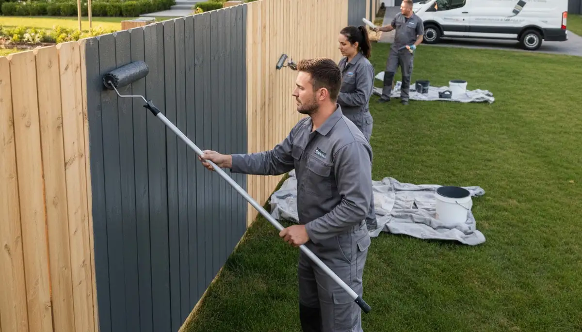 Professional fence painting service in Virginia Beach, VA with durable weather-resistant finishes