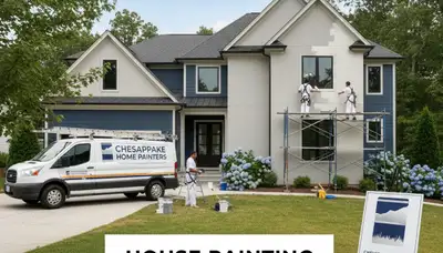 Professional house painters serving Virginia Beach, VA for interior and exterior painting services