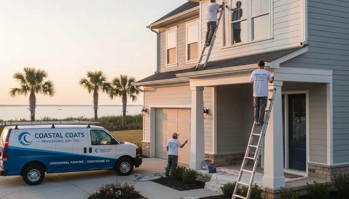 Virginia Beach, VA house painters providing professional interior and exterior painting services