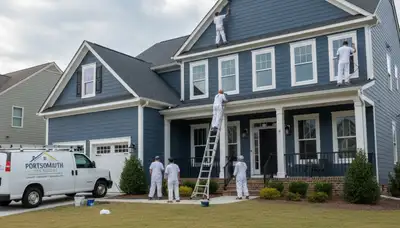 Professional house painting service in Virginia Beach, VA by paintingvirginiabeachva.com
