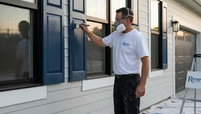 Professional shutter painting and refinishing in Virginia Beach, VA for durable coastal home protection