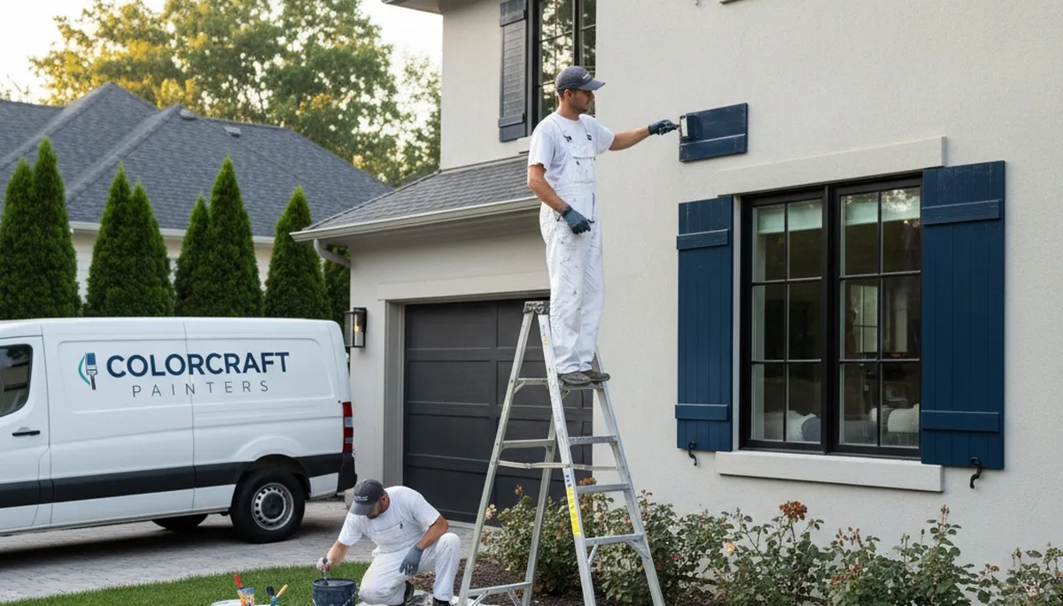 Professional shutter painting in Virginia Beach, VA with durable coastal refinishing finish