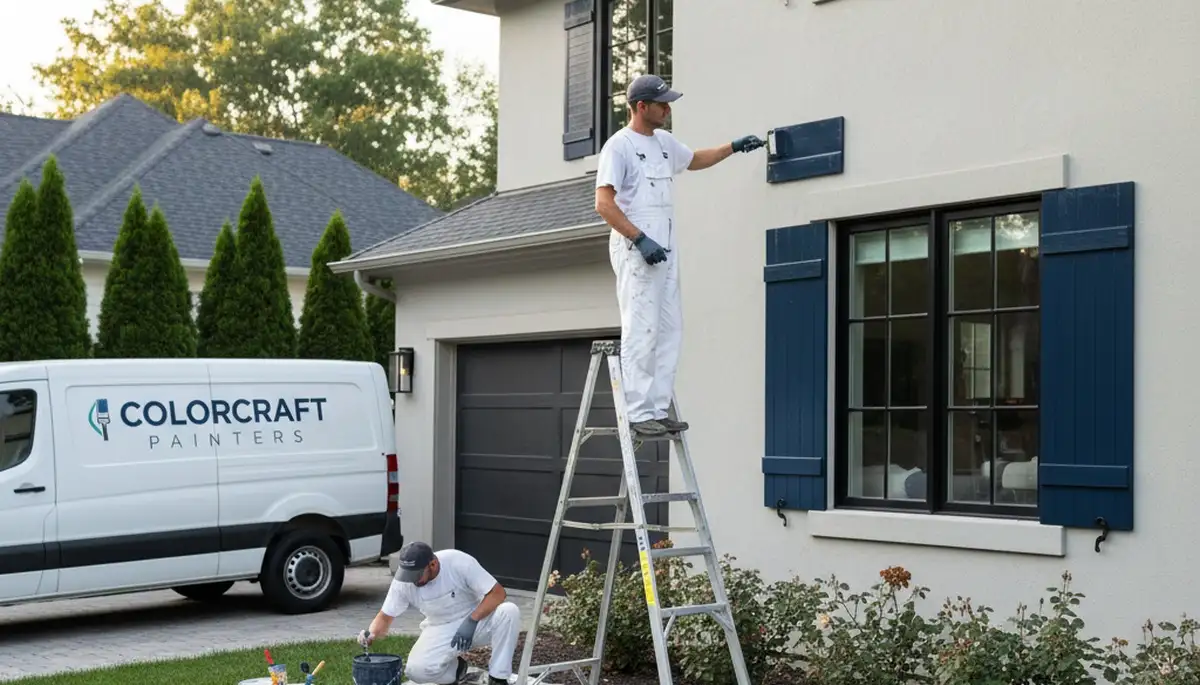 Professional shutter painting in Virginia Beach, VA with durable coastal refinishing finish