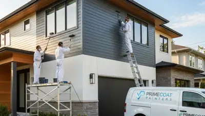 Professional siding painting on a coastal home in Virginia Beach, VA for long-lasting exterior protection