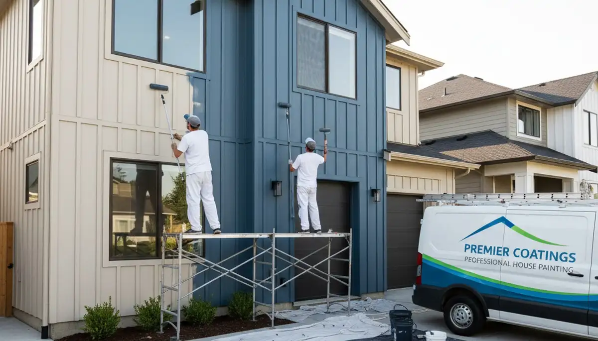 Professional siding painting on coastal home in Virginia Beach, VA for weather-resistant protection