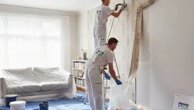 Professional wallpaper removal by house painters in Virginia Beach, VA for smooth interior walls