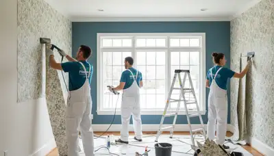 Professional wallpaper removal service in Virginia Beach VA by expert house painters